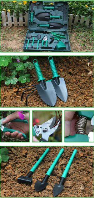 Gardening Tool Set for Planting and Potting Flowers