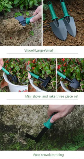 Gardening Tool Set for Planting and Potting Flowers