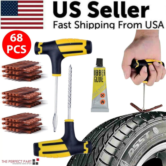 68pc Tire Repair Kit DIY