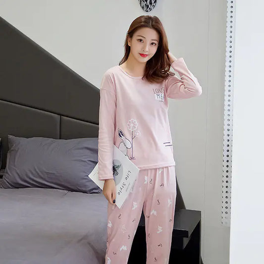 Women's Long-Sleeved Pajama Set