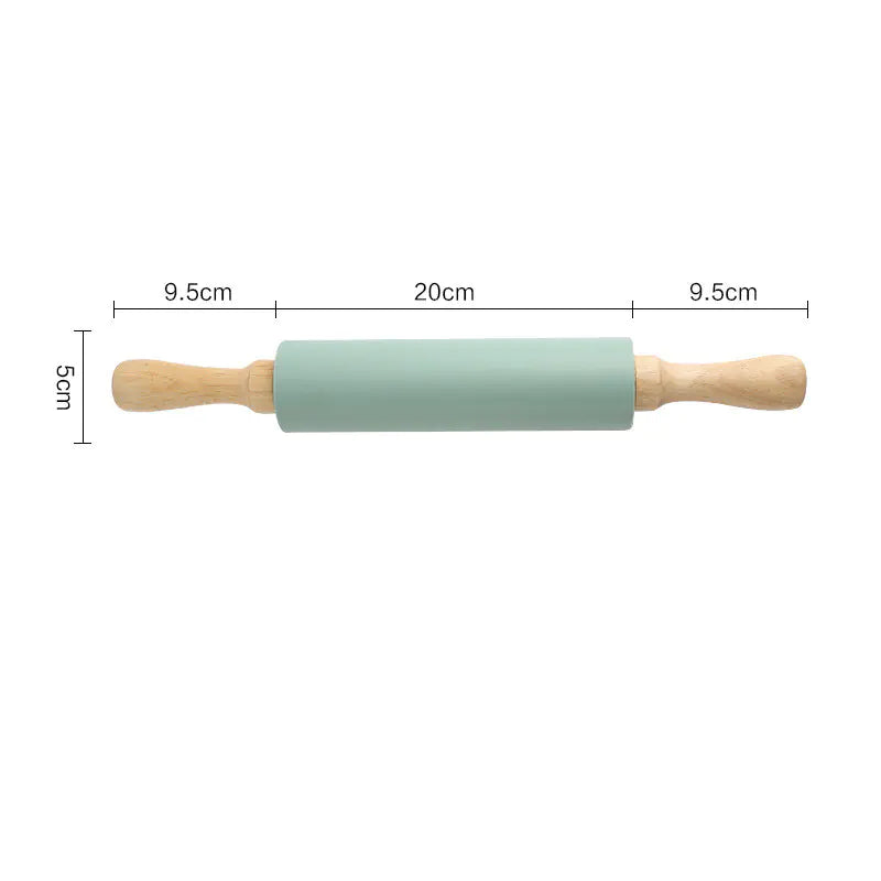 Thick Non-Slip Rolling Pin and Large Non-Stick Mat