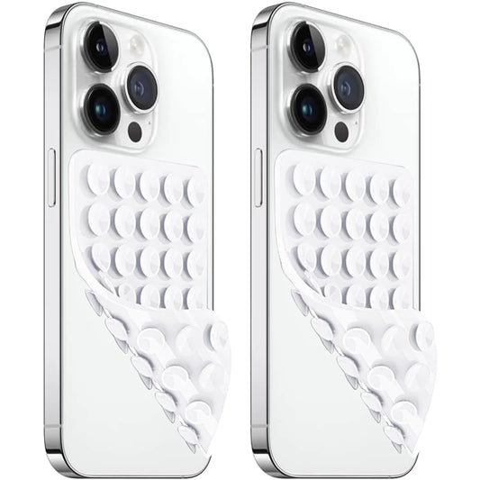 2 Pack Silicone Suction Cup Phone Case Mount